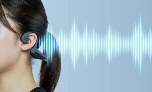 A women is seen wearing a hearing aid in Naples and Estero, FL
